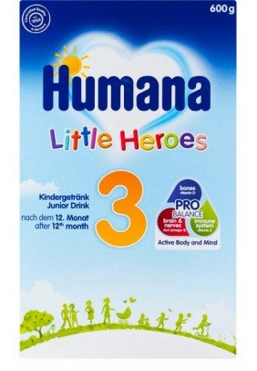 Суміш молочна Humana-3 Little Heroes 600г 6249479