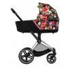 Коляска універсальна (люлька) Cybex Priam 4.0 Spring Blossom Dark/Chrome Black 522000777/2-1