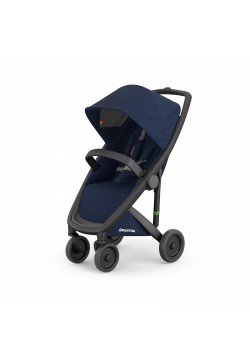 Коляска прогулянкова Greentom Classic GCBВ-2 Blue-Black