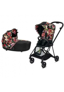 Коляска універсальна 2в1 Cybex Mios 4.0 Spring Blossom Dark/Matt Black 519004019/4