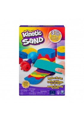 Набір піску з формочками Kinetic Sand Веселковий мікс 71474 - 