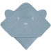 Рушник з капюшоном для купання Lionelo Muslin Hooded Towel Grey Sky 80х80 см LO-MUSLIN HOODED TOWEL GREY SKY