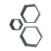 Настенные полочки Royal Sleep Honeycombs 2824 Серые