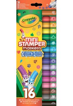 Фломастери міні-штампи Crayola 16шт 58-8741