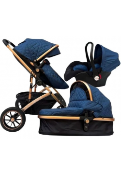 Коляска-трансформер 3в1 Maxibaby IQ 90877 Blue