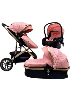 Коляска-трансформер 3в1 Maxibaby IQ 90876 Pink