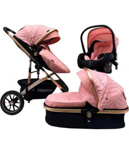 Коляска-трансформер 3в1 Maxibaby IQ 90876 Pink