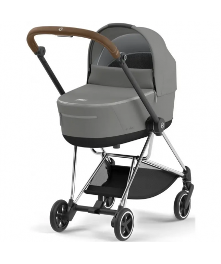 Коляска універсальна (колиска) Cybex Mios 4.0 Mirage Grey/Chrome Brown 523000929/3-1