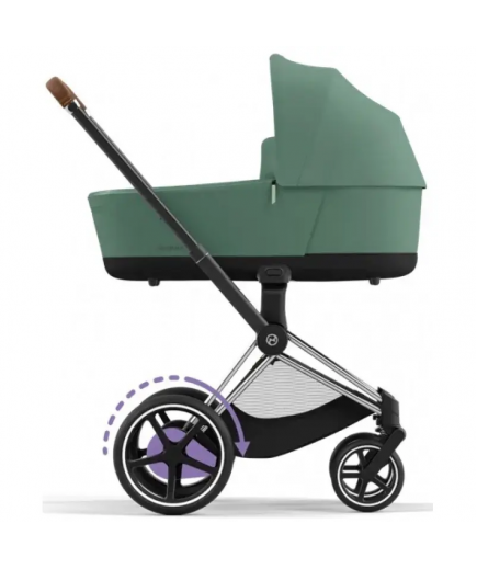 Коляска універсальна (люлька) Cybex e-Priam 4.0 Leaf Green/Chrome Brown 520020102LG/3-1