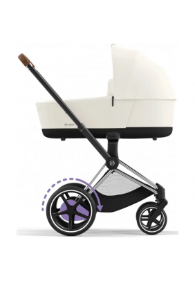 Коляска универсальная (люлька) Cybex e-Priam 4.0 Off White/Chrome Brown 520020102OW/3-1