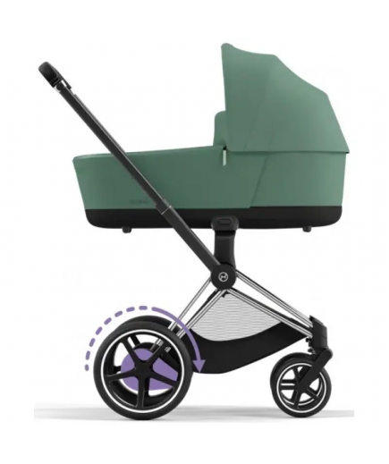 Коляска універсальна (люлька) Cybex e-Priam 4.0 Leaf Green/Chrome Black 520020102LG/2-1