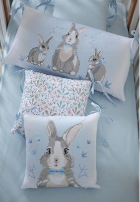 Постільний комплект Верес Summer Bunny blue 6од 217.11