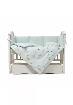 Постільний комплект Twins Fluffy Puffy mint 7од 4076-TFP-14