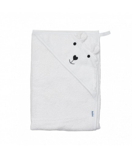 Рушник-куточок для купання Twins Bear white 1530-PTB-01 Рушник-куточок для купання Twins Bear white 1530-PTB-01