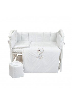 Постільний комплект Babycentre & Twins Welcome to the world 6ел 4012-BTWW-01 white - 