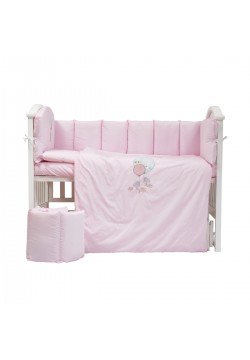 Постільний комплект Babycentre & Twins Welcome to the world 6ел 4012-BTWW-08 pink