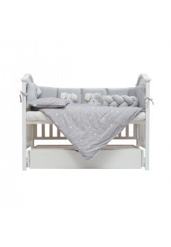 Постільний комплект Twins Кролик 7од 4075-TК-10 grey
