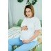 Футболка для вагітних і годування 44-50 Dizhimama GHY-218 -білий фото 2