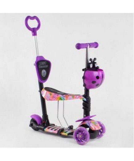 Самокат Best Scooter 3-х колісний з ручкою 5в1 20155 Самокат Best Scooter 3-х колісний з ручкою 5в1 20155