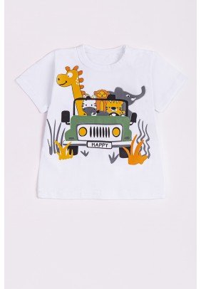 Футболка хлопчик Happy kids 325 -різнобарвний - 