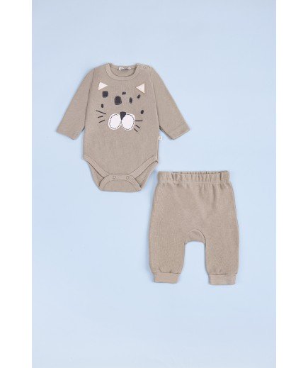 Комплект (боді+штани) 50-74 For my baby 226148 -м'ятний Комплект (боді+штани) 50-74 For my baby 226148 -м'ятний