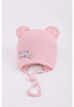 Шапка "Little one" трикотаж н/з  Talvi 02744 персиковий