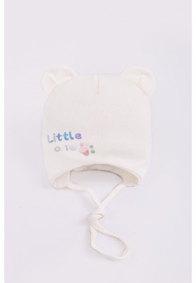 Шапка "Little one" трикотаж н/з  Talvi 02744 молочний