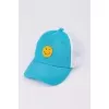 Кепка "Смайл" сітка Glory Kids 8569 бірюзовий