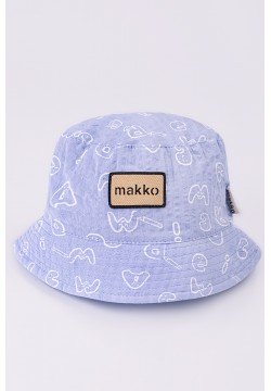 Панама "Цифри та букви" Makko Л12925 блакитний