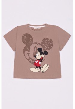 Футболка  "Міккі Маус" хлопчик Liliboom kids 25009 коричневий