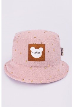 Панама "Зірочки"  Makko Л10325 рожевий