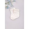 Шкарпетки для новонароджених 0-6 Bebelinna 15075-2 -молочний