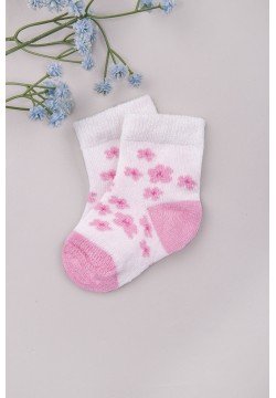 Носки для новорожденных 0-6 Bebelinna 15075-2 -молочный