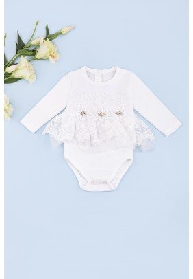 Боді-плаття для виписки 0-12 Mini born 25019 -молочний - 