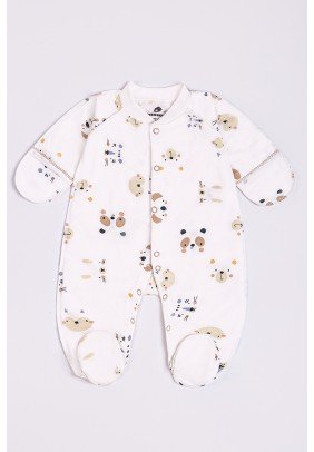 Комбінезон для новонародженого Minikin "Нappy baby" 2428401 -молочний - 