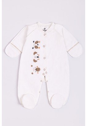 Комбінезон для новонародженого Minikin "Нappy baby" 2428401 -молочний - 