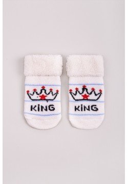 Шкарпетки King махра 0 ТО 0151 -молочний