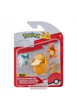 Ігровий набір фігурок Pokemon W19 Чармандер, Галарський Дарумака, Псайдак PKW3598
