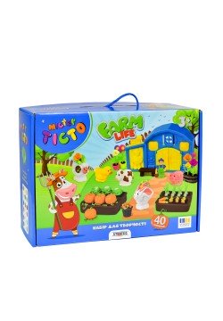 Набір для ліплення Strateg Містер тісто Farm Life 41039