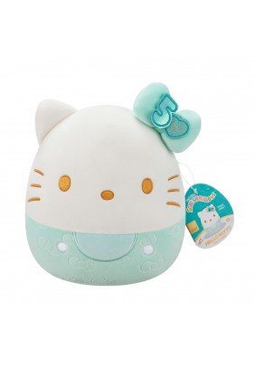 Игрушка мягкая Squishmallows Хэллоу Китти в изумрудном 20см SQSN00498