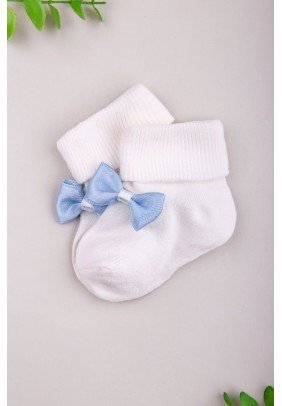 Шкарпетки Bi baby 68190-Молочний/блакитний - 