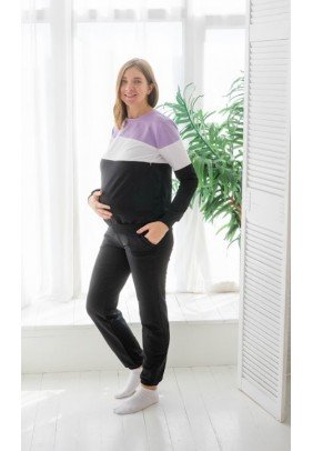 Костюм спортивний для вагітних та годування (толстовка+штани) 42-52 Мамин Дім OM-082022 - 