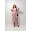 Сукня для вігітних і годування S-XXL Юла мама VANESSA DR-23.032 -рожевий