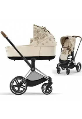 Коляска універсальна 2в1 Cybex Priam 4.0 Simply Flowers Beige/Chrome Brown 522000935/3