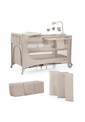 Кровать-манеж с пеленатором Kinderkraft Joy 2 KLJOY02BEG000AC Beige - 