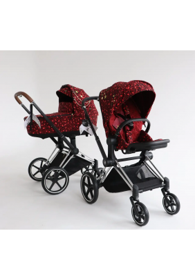Коляска универсальная 2в1 Cybex Priam 4.0 by Alec Voelkel Rockstar/Chrome Brown 522000883/3
