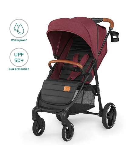 Коляска прогулянкова Kinderkraft Grande LX Burgundy KKWGRANBRG00LX Коляска прогулянкова Kinderkraft Grande LX Burgundy KKWGRANBRG00LX