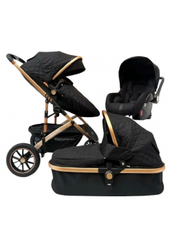 Коляска-трансформер 3в1 Maxibaby IQ 90875 Black