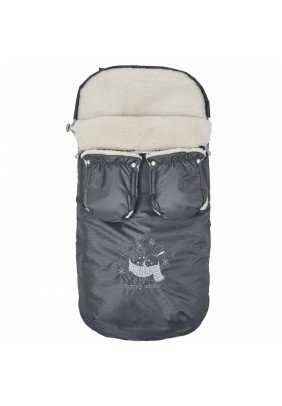 Конверт в коляску Twins Silver з рукавицями 9012-SNA-16 grafit - 
