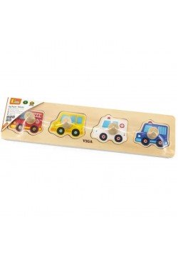 Рамка-вкладиш Viga Toys Машини 44535